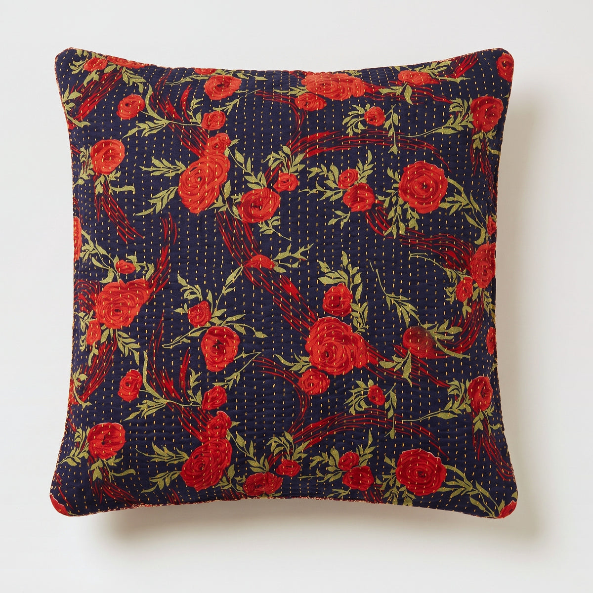 Unika kantha sari silkepude 60 x 60 cm