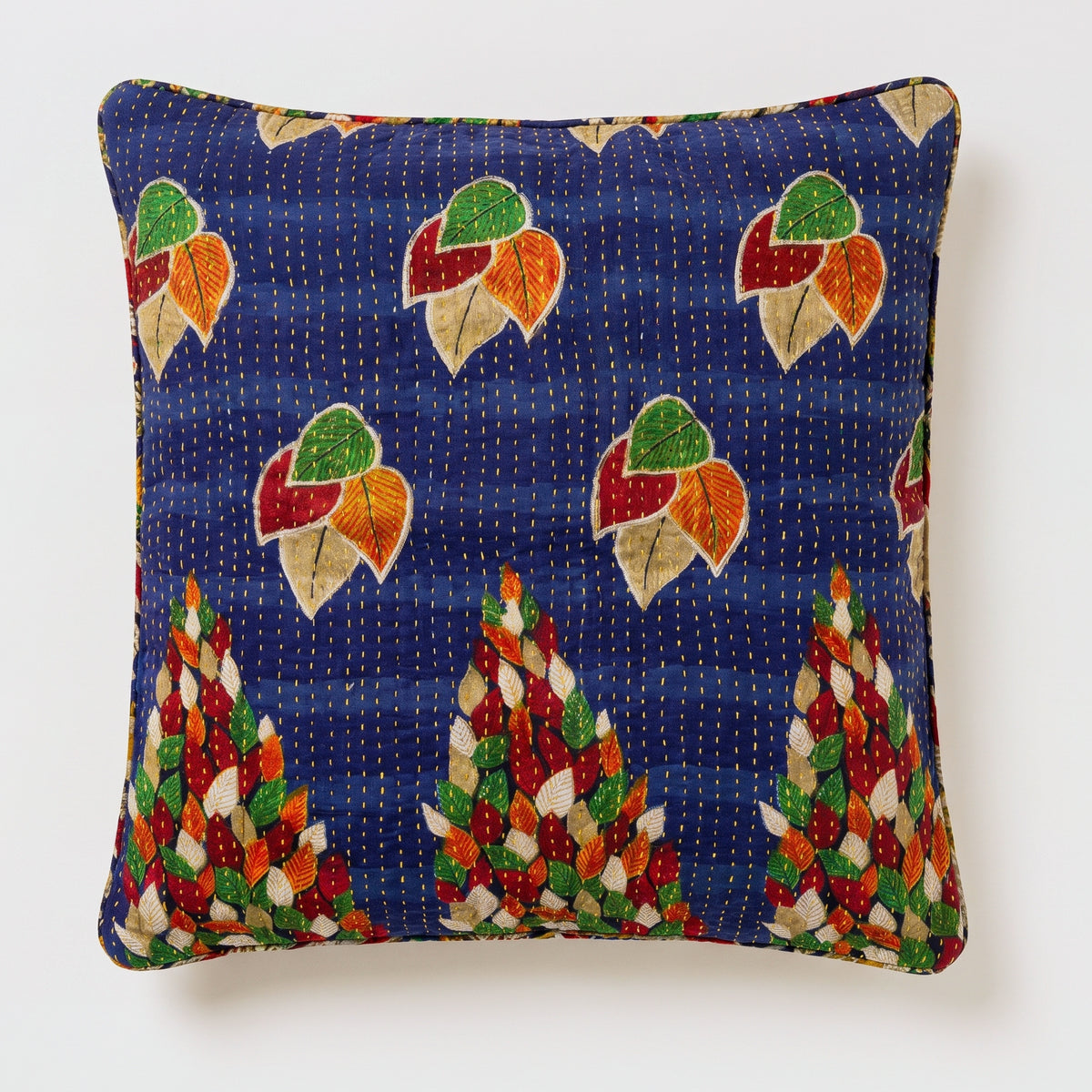 Unika kantha sari bomuldspude 60 x 60