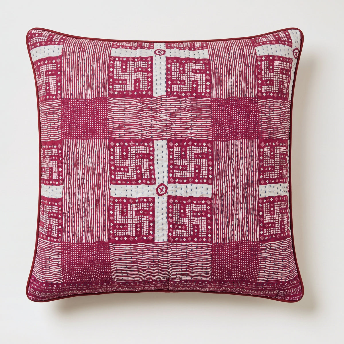 Unika kantha sari silkepude 60 x 60 cm