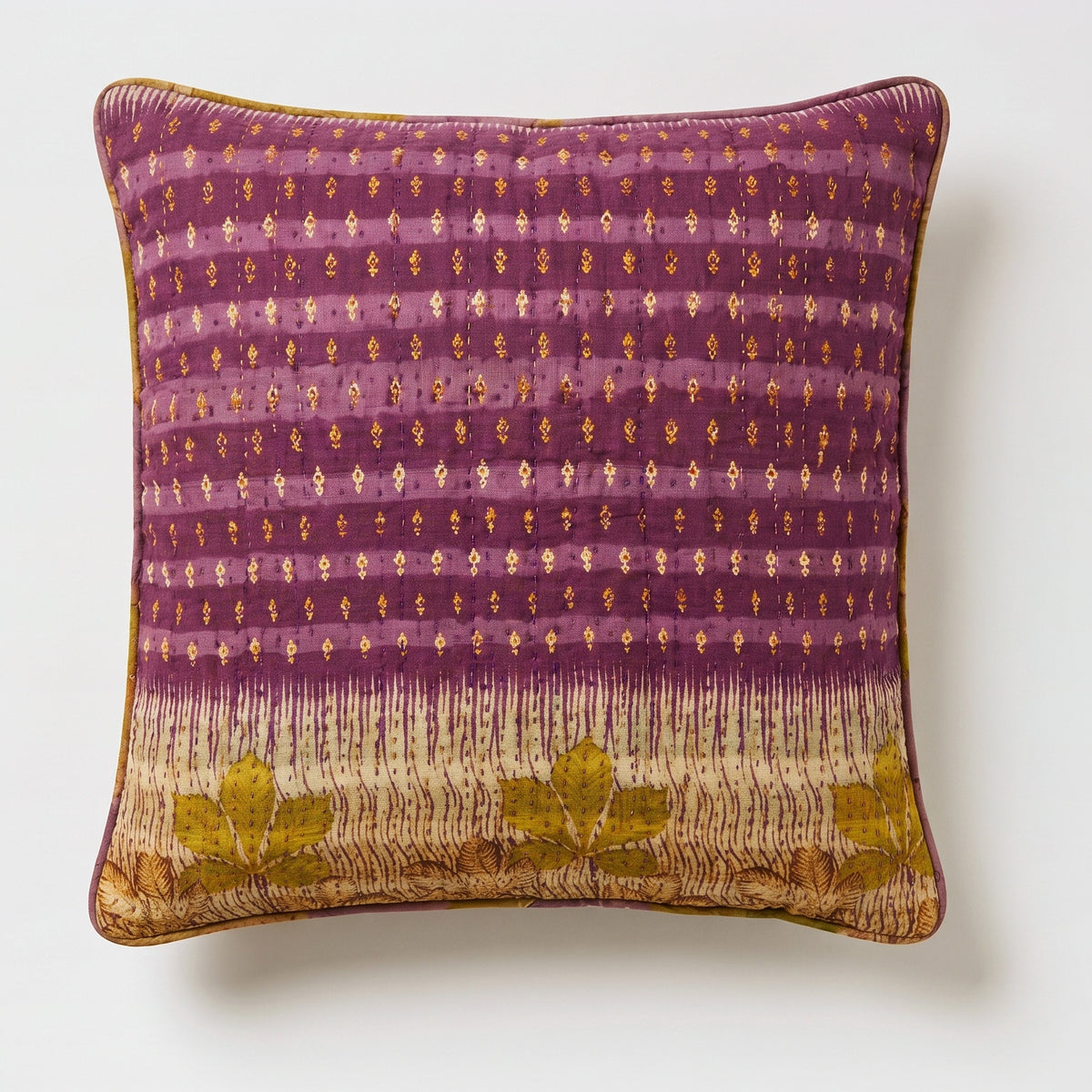 Unika kantha sari bomuldspude 60 x 60