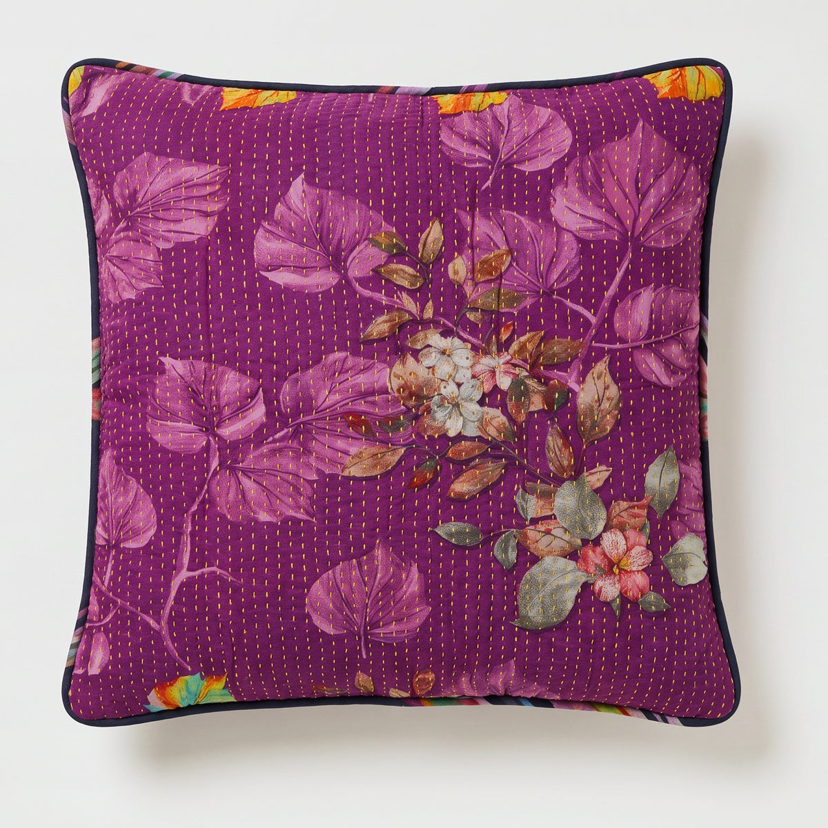 Unika kantha sari bomuldspude 60 x 60