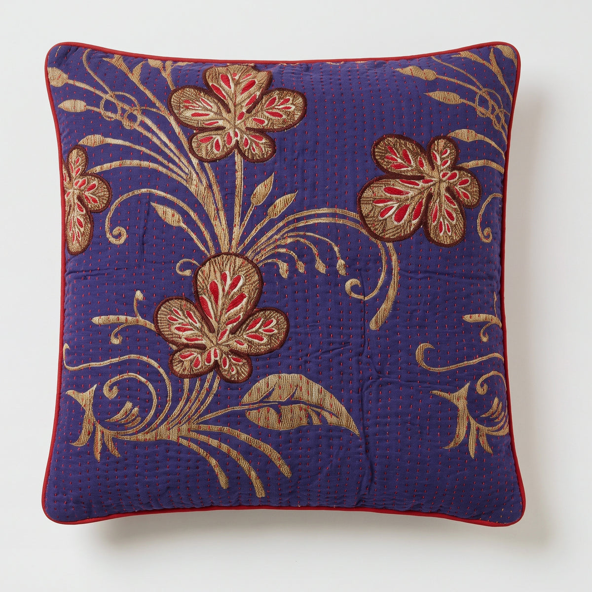 Unika kantha sari bomuldspude 60 x 60