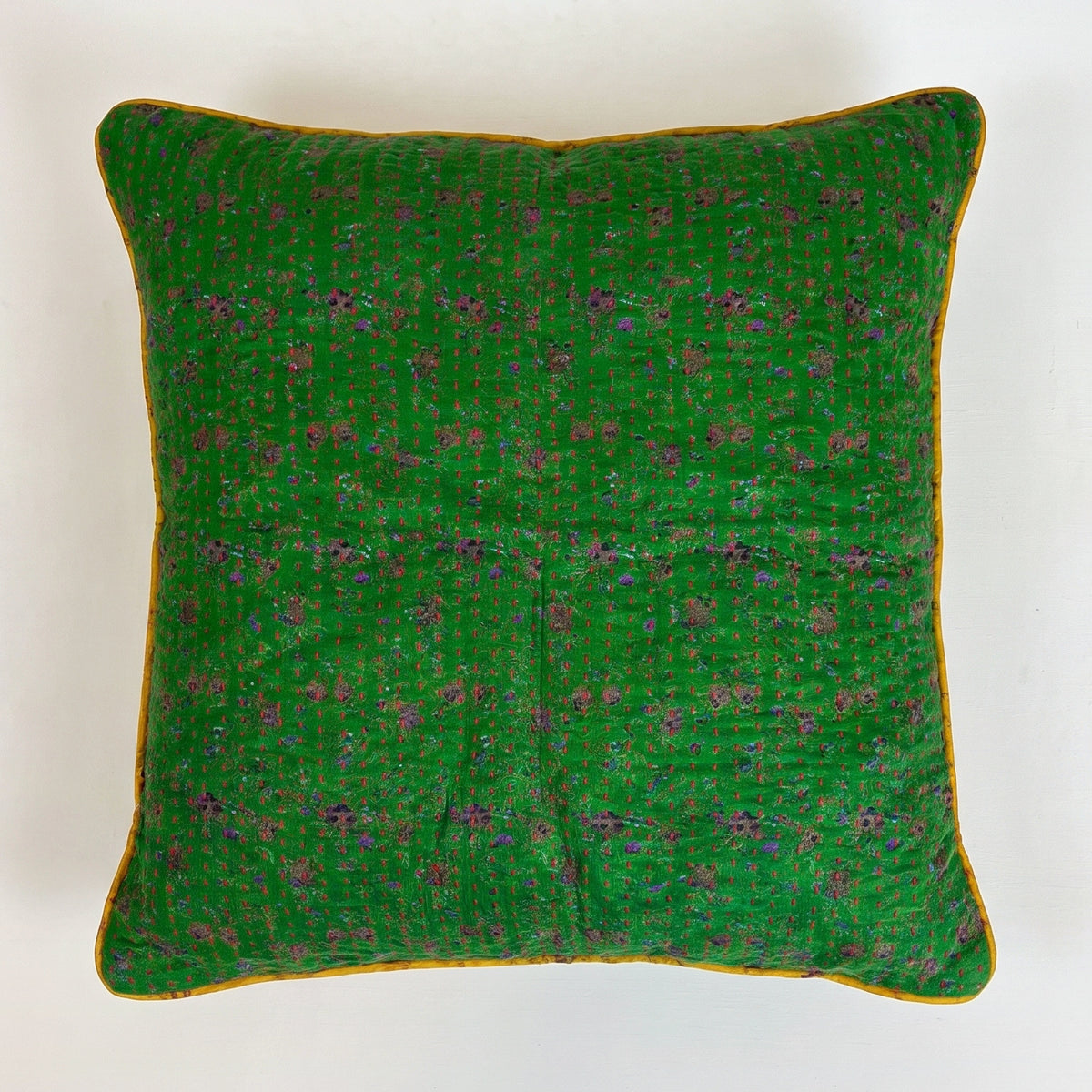 Unika kantha sari silkepude 60 x 60 cm