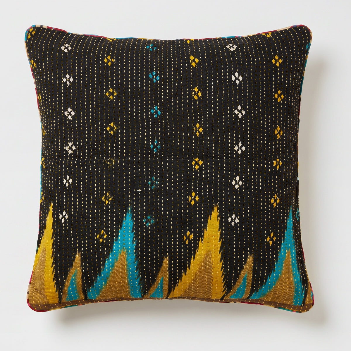 Unika kantha sari bomuldspude 60 x 60