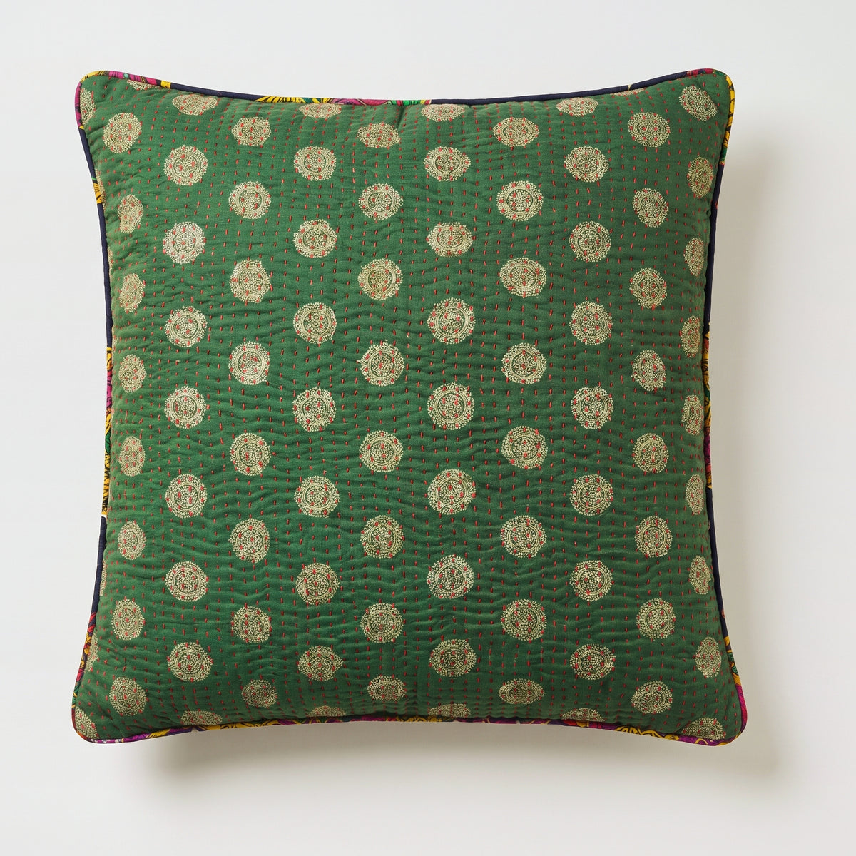 Unika kantha sari silkepude 60 x 60 cm