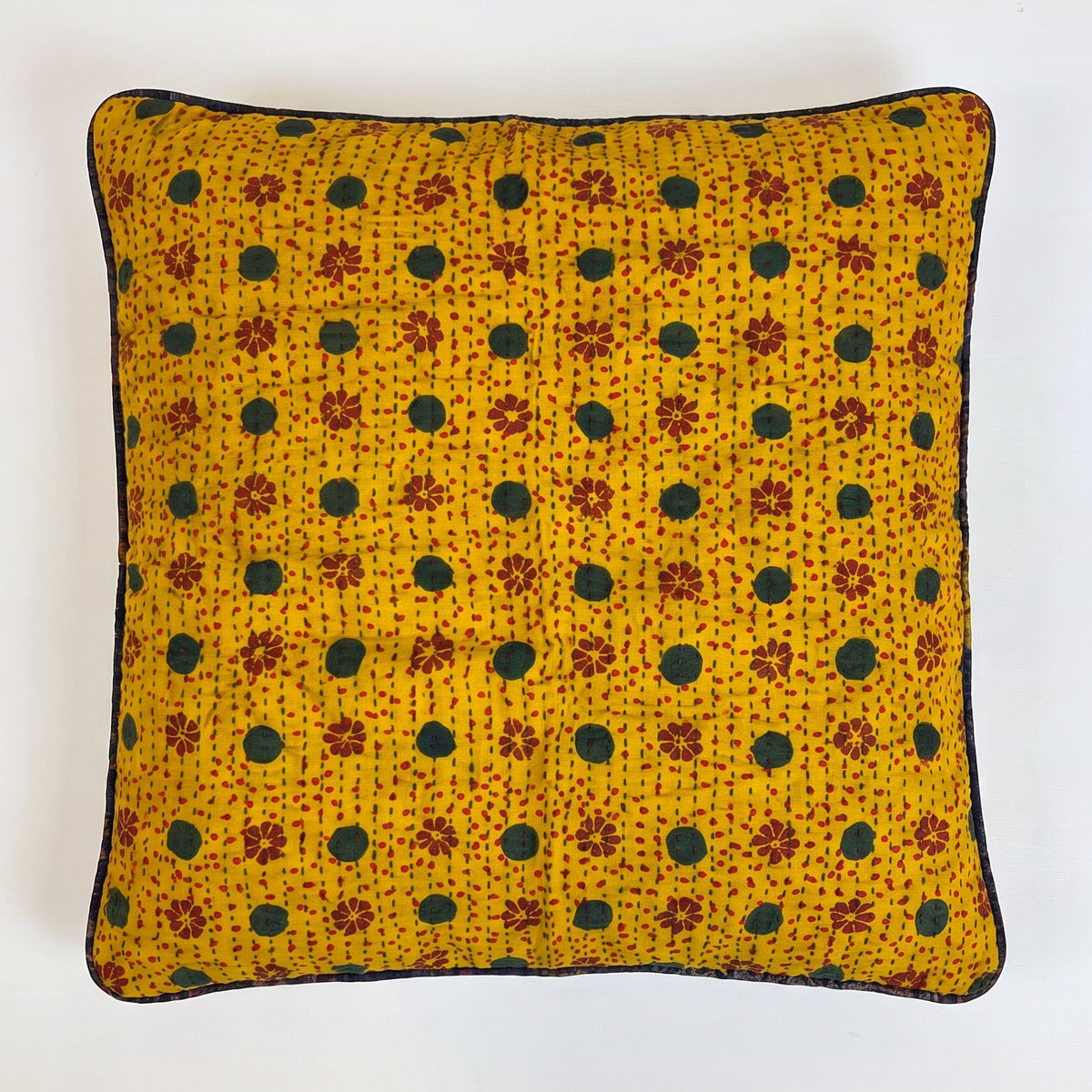 Unika kantha sari silkepude 60 x 60 cm