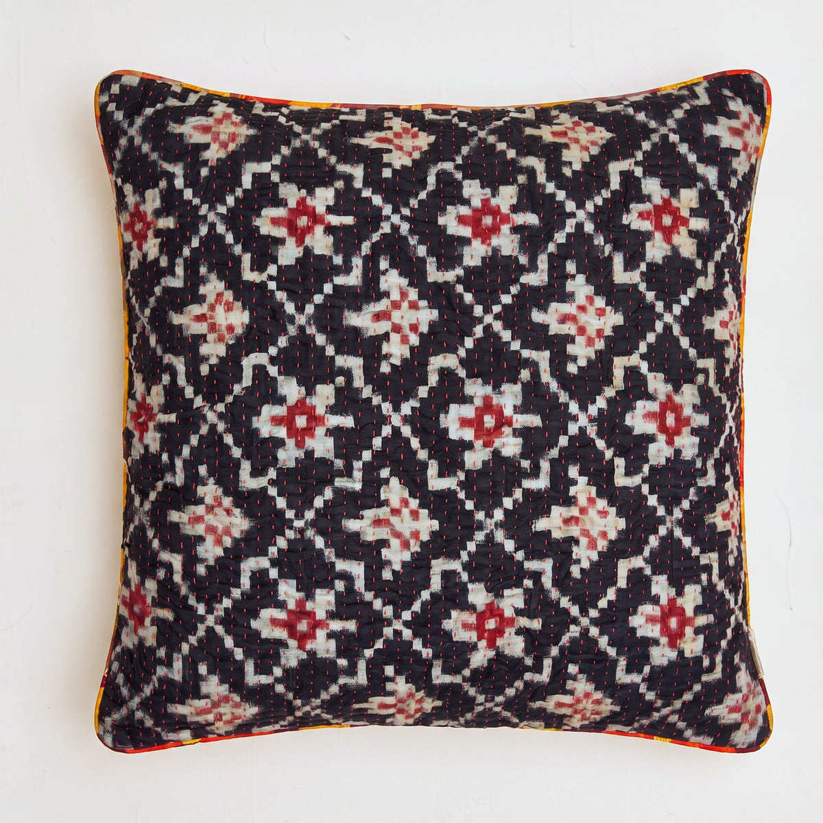 Unika kantha sari silkepude 60 x 60 cm