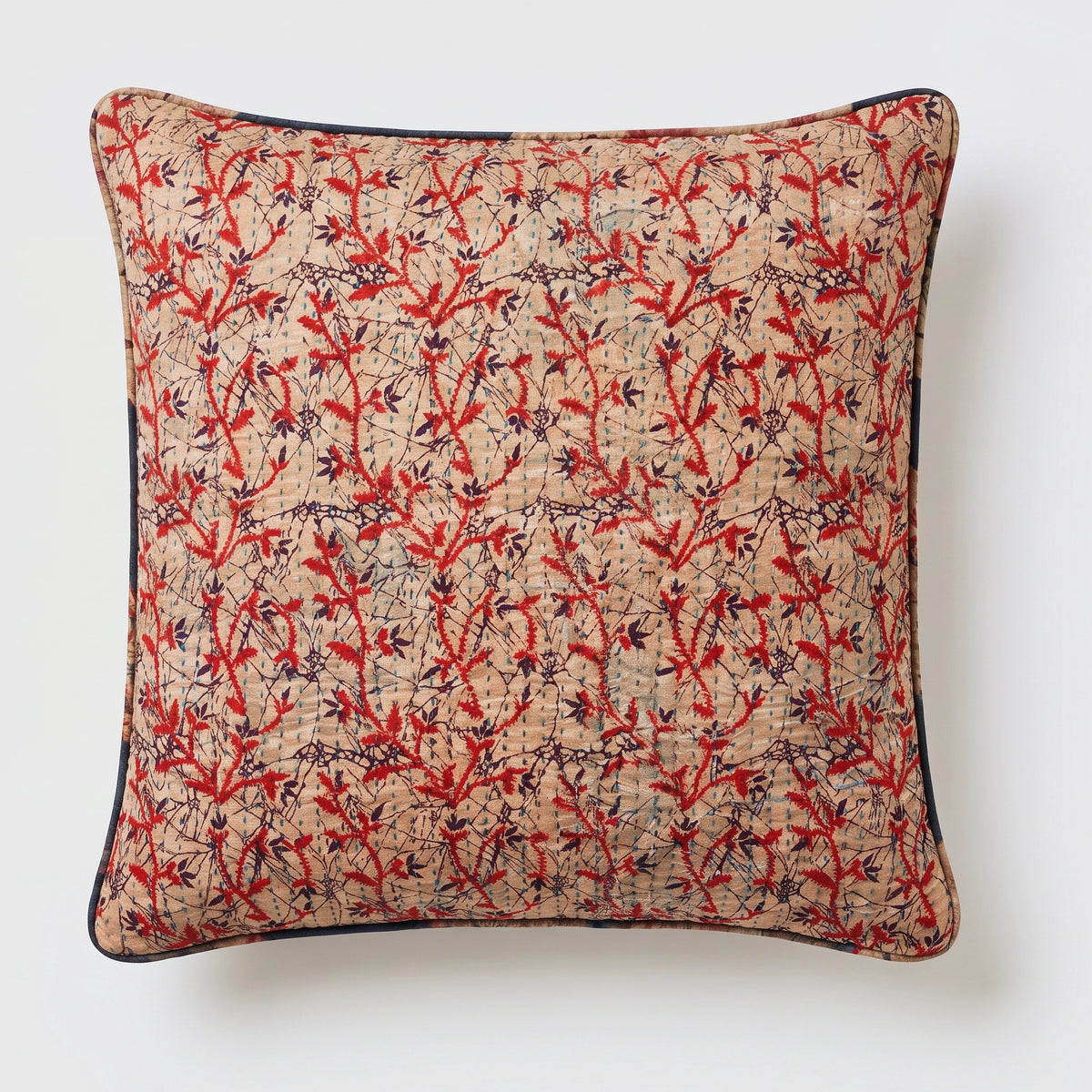 Unika kantha sari silkepude 60 x 60 cm