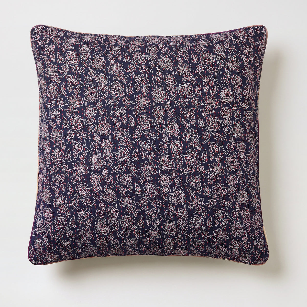 Unika kantha sari silkepude 60 x 60 cm
