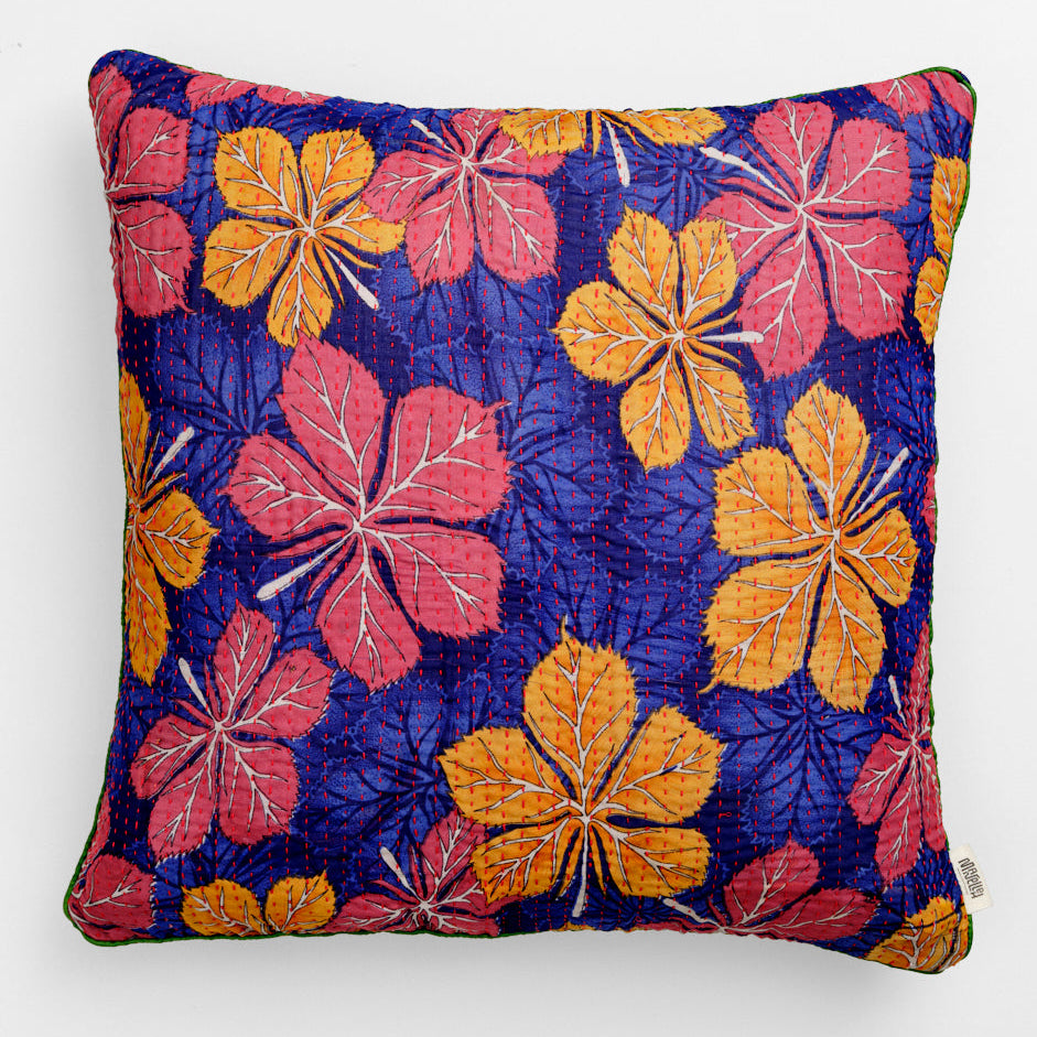 Unika kantha sari silkepude 60 x 60 cm