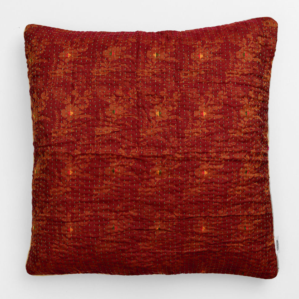 Unika kantha sari silkepude 60 x 60 cm