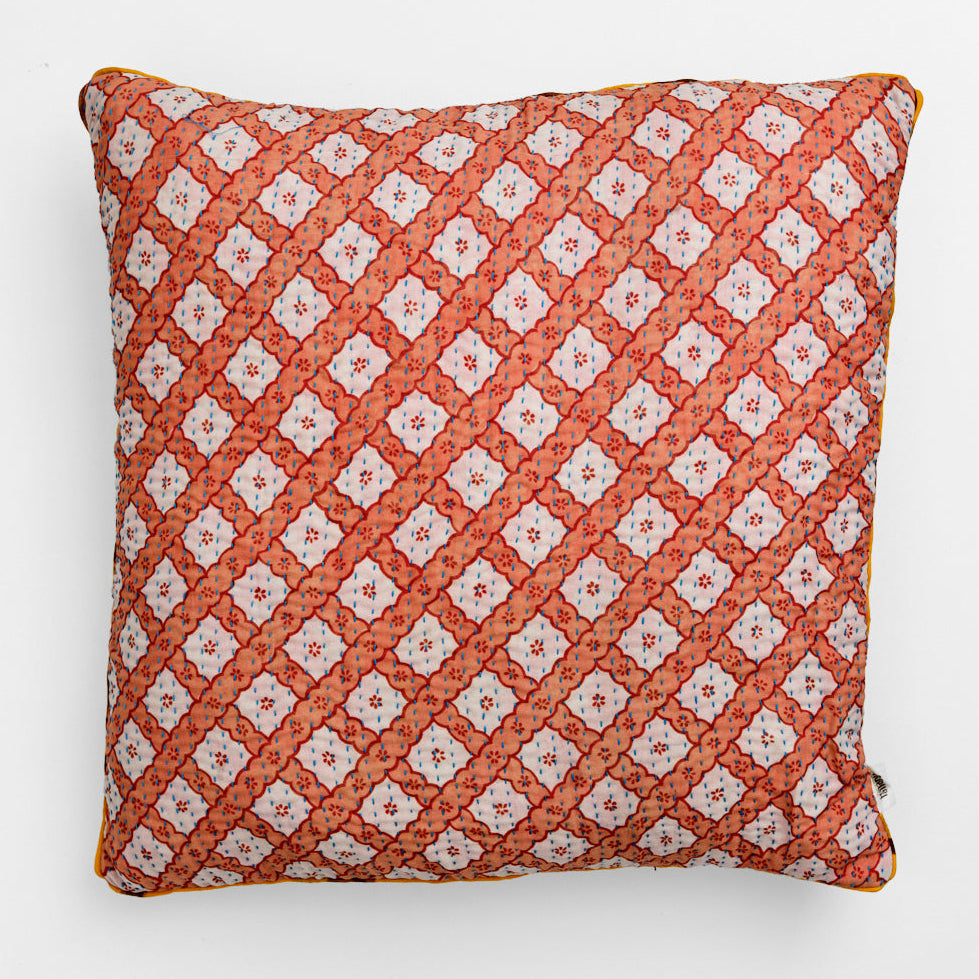 Unika kantha sari silkepude 60 x 60 cm