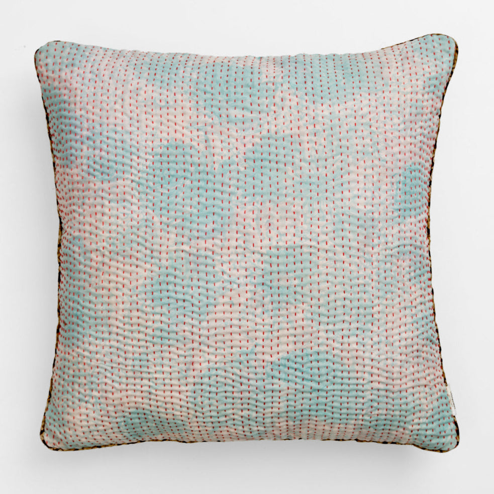 Unika kantha sari silkepude 60 x 60 cm