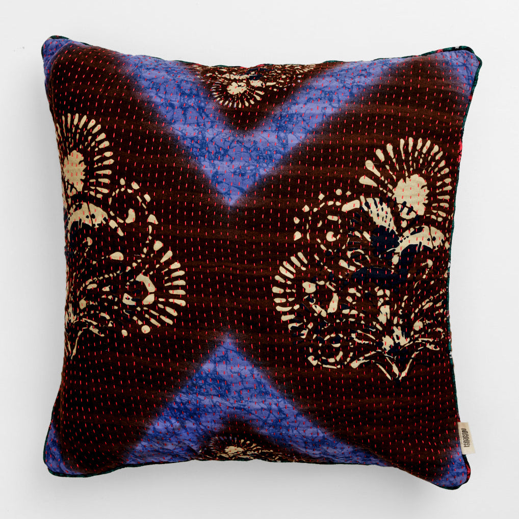Unika kantha sari bomuldspude 60 x 60