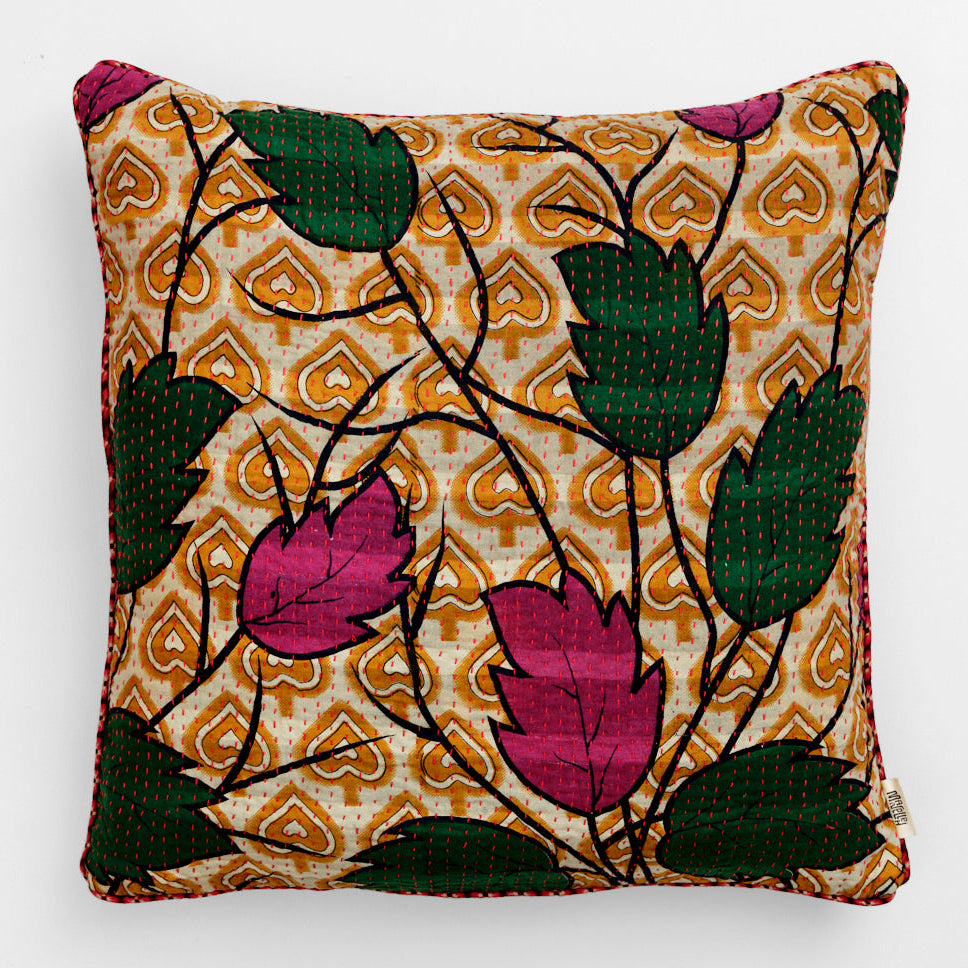Unika kantha sari bomuldspude 60 x 60