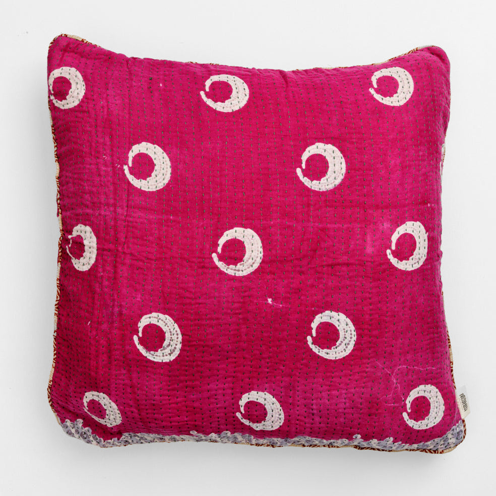 Unika kantha sari bomuldspude 60 x 60