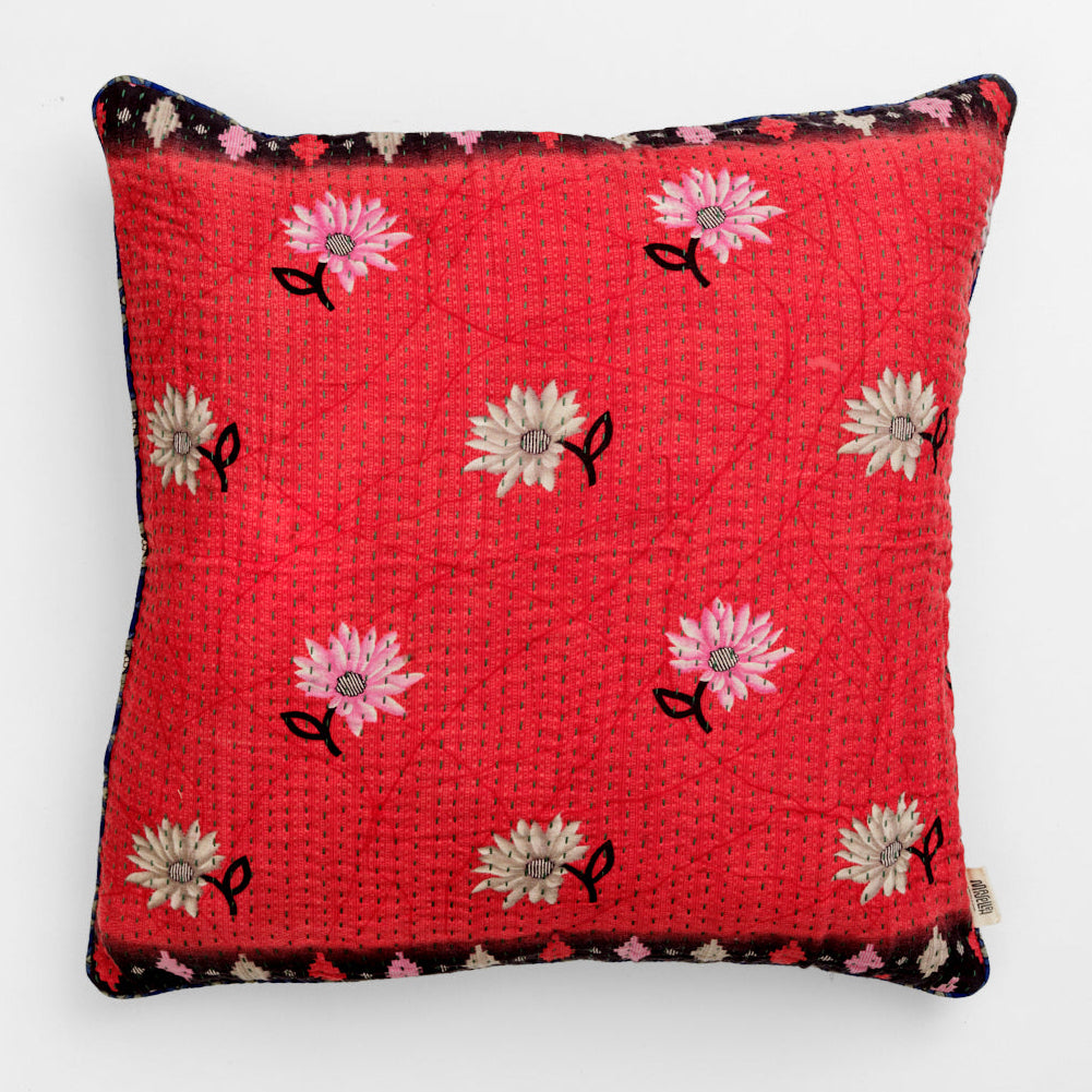Unika kantha sari bomuldspude 60 x 60