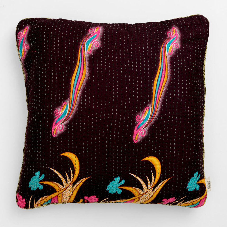 Unika kantha sari bomuldspude 60 x 60