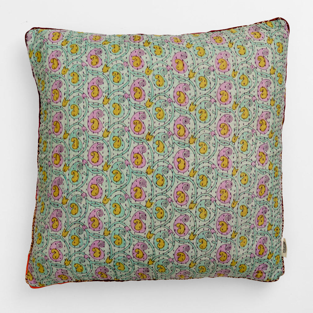 Unika kantha sari bomuldspude 60 x 60