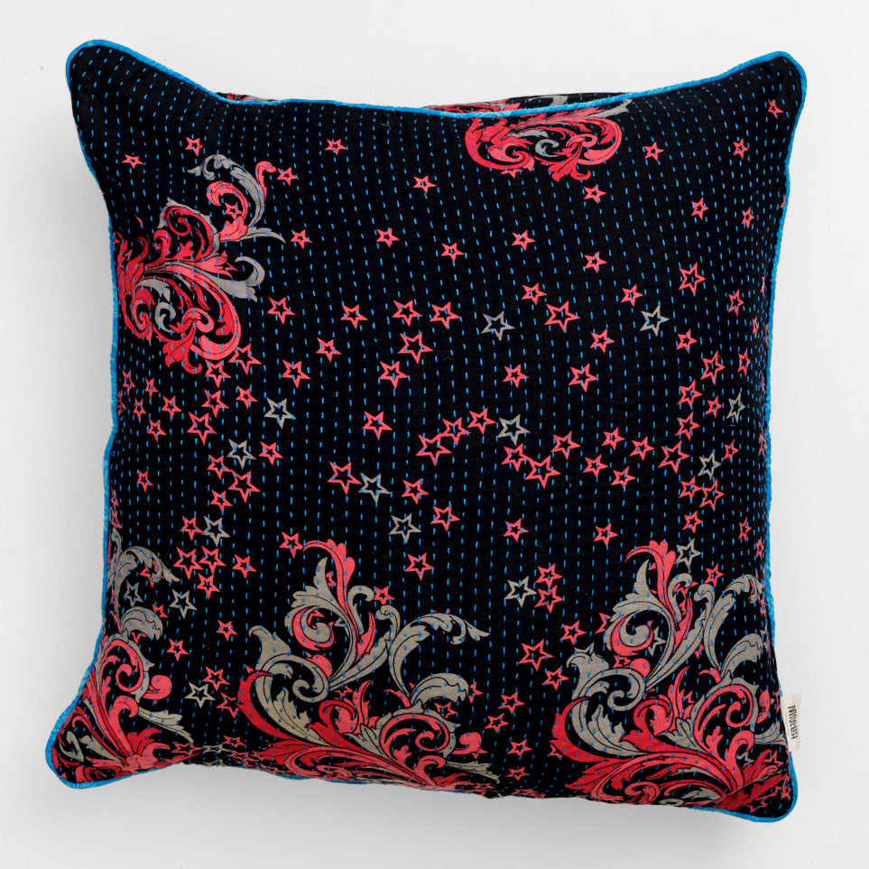 Unika kantha sari bomuldspude 60 x 60