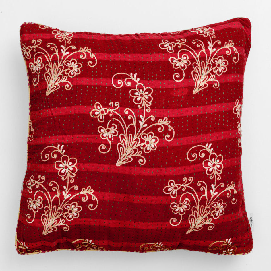 Unika kantha sari bomuldspude 60 x 60