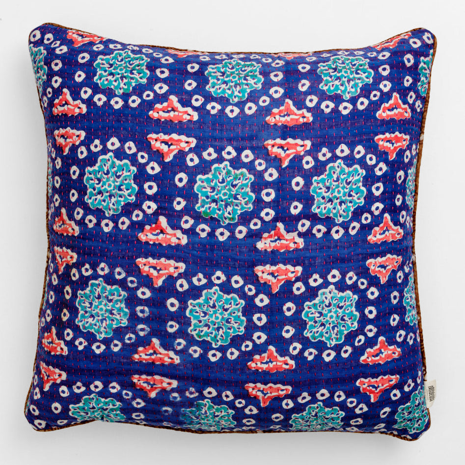 Unika kantha sari bomuldspude 60 x 60