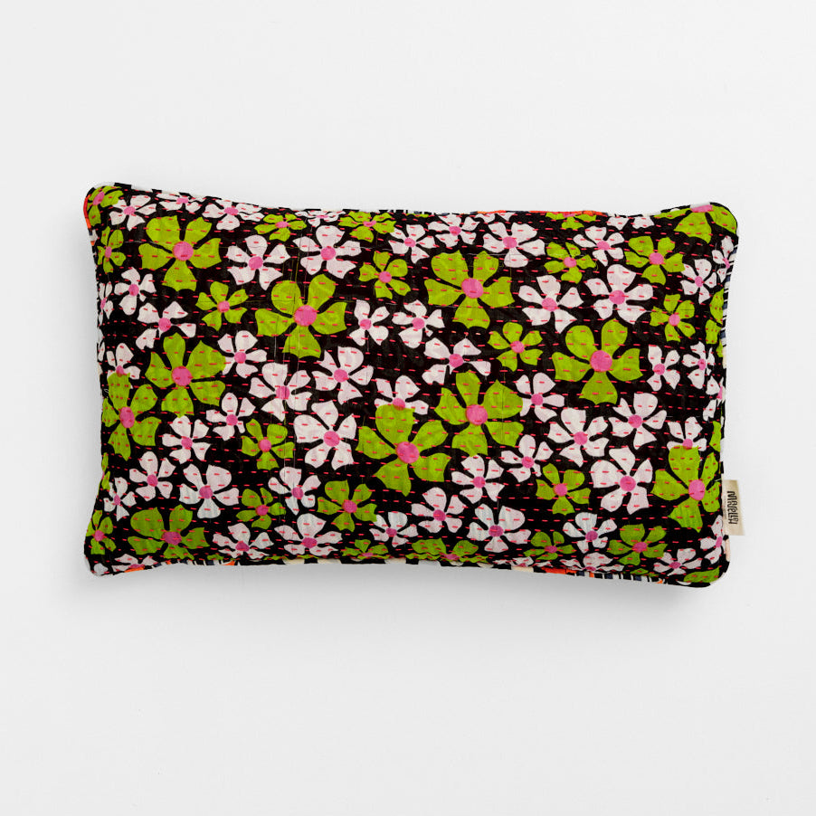 Unika kantha sari silkepude 30 x 50 cm