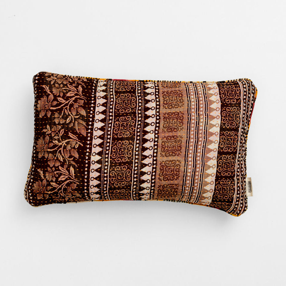 Unique kantha silk cushion30 x 50 cm