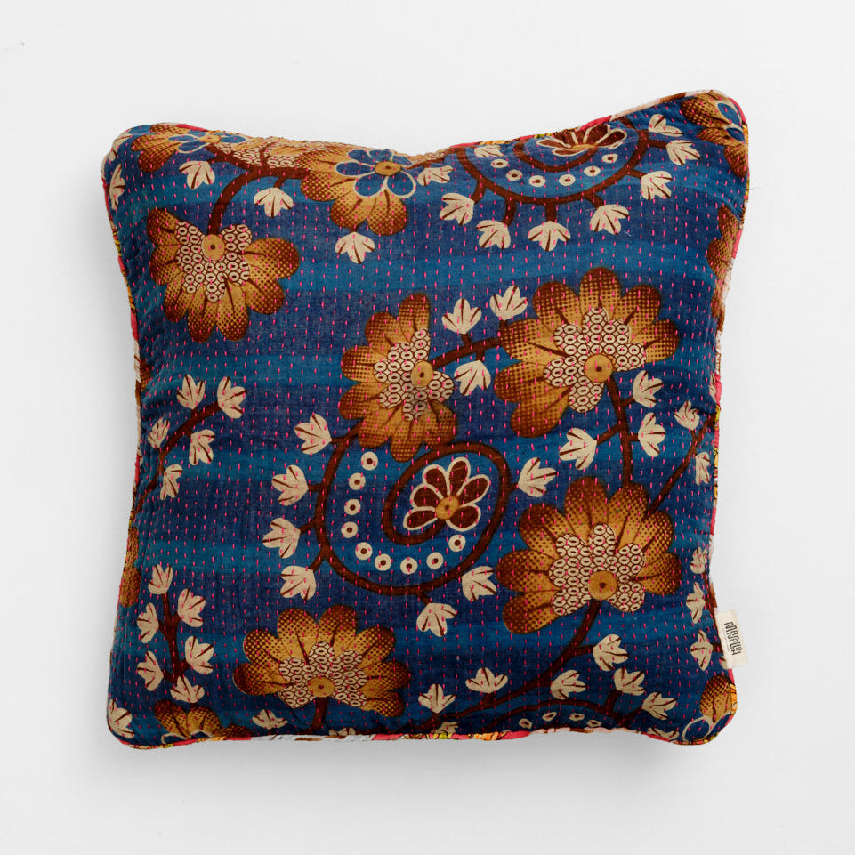 Unika kantha sari bomuldspude 50 x 50