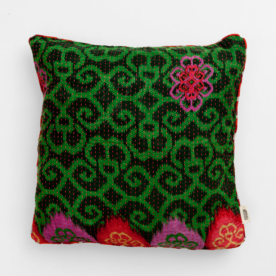 Unika kantha sari bomuldspude 50 x 50