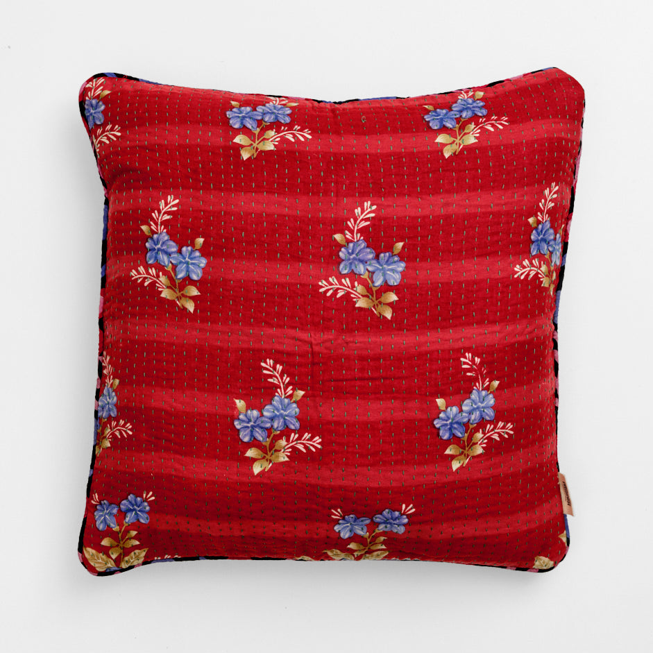 Unika kantha sari bomuldspude 50 x 50