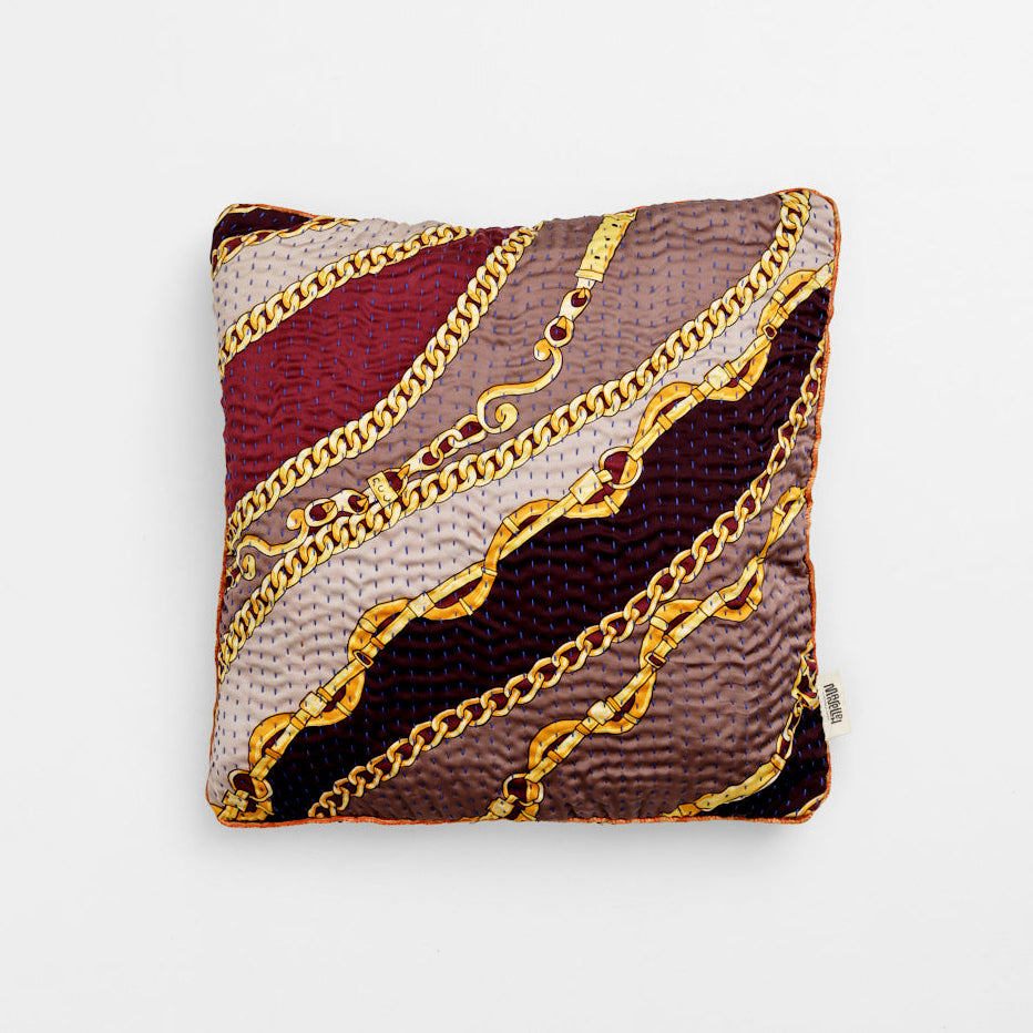 Unika kantha sari silkepude 40 x 40 cm
