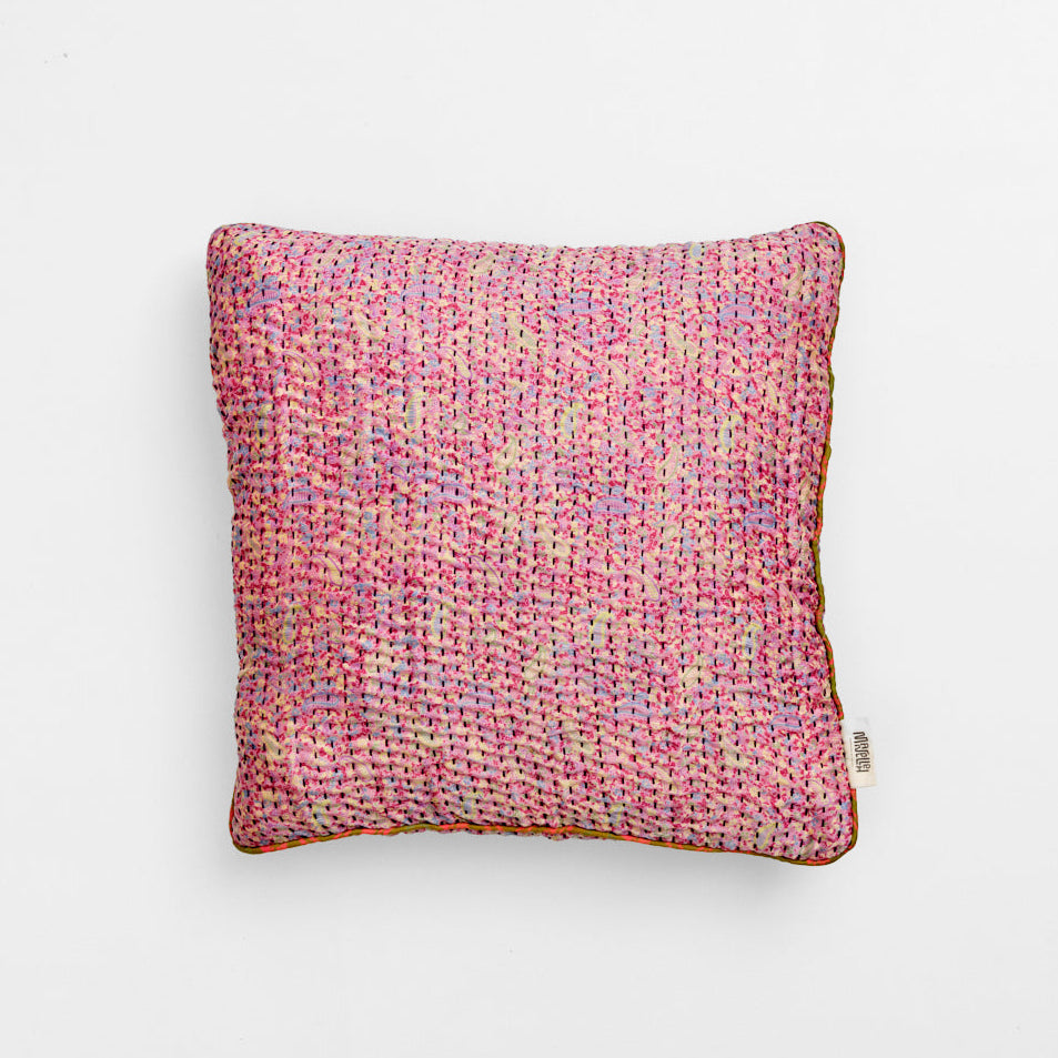Unika kantha sari silkepude 40 x 40 cm