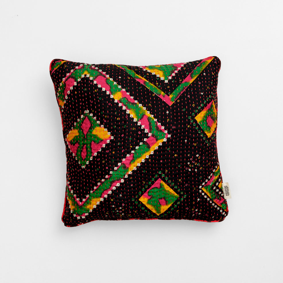 Unika kantha sari silkepude 40 x 40 cm