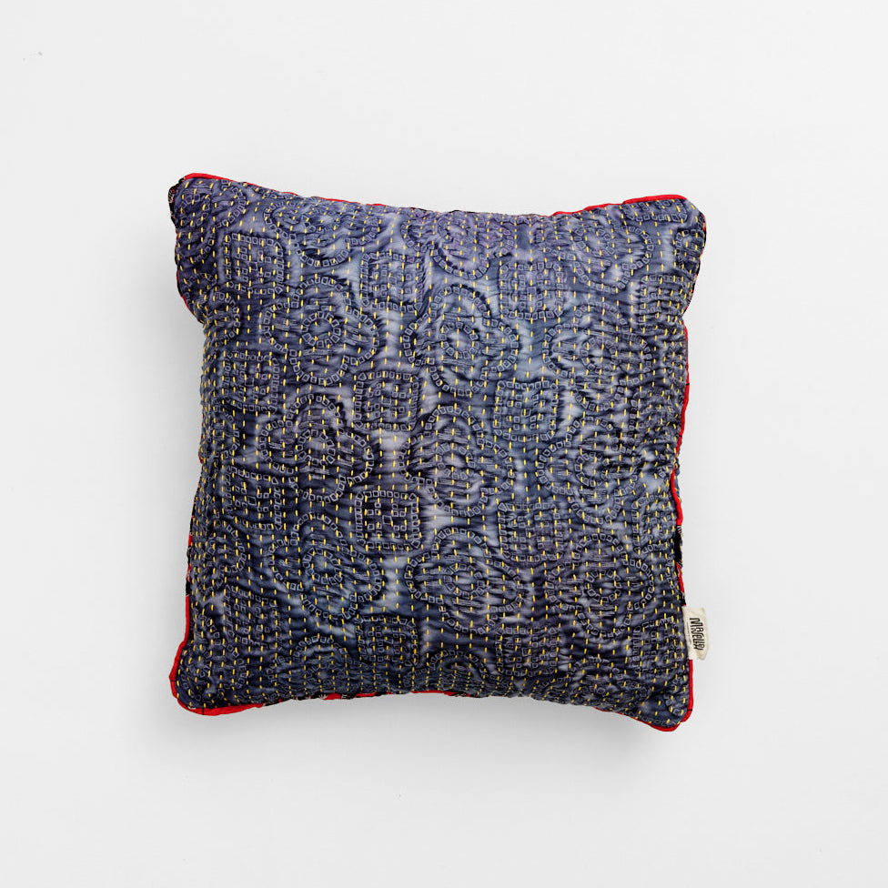 Unika kantha sari silkepude 40 x 40 cm