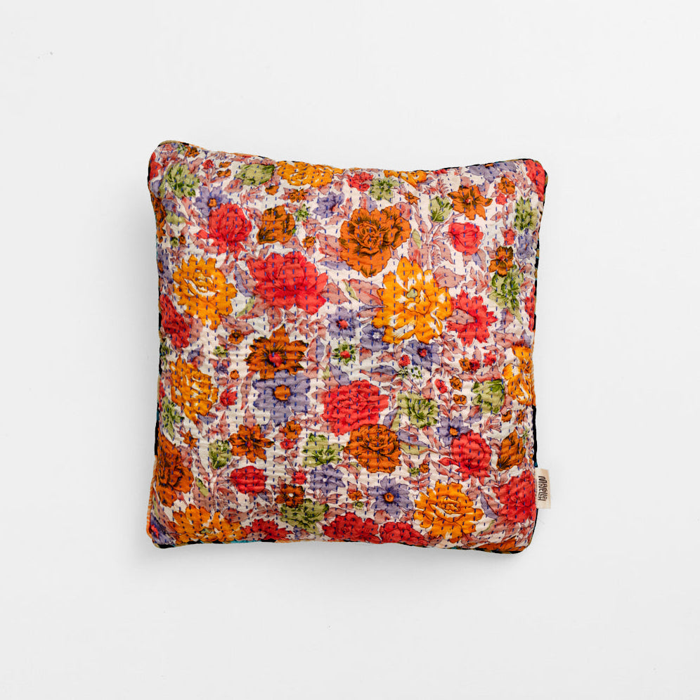 Unique kantha silk cushion40 x 40 cm