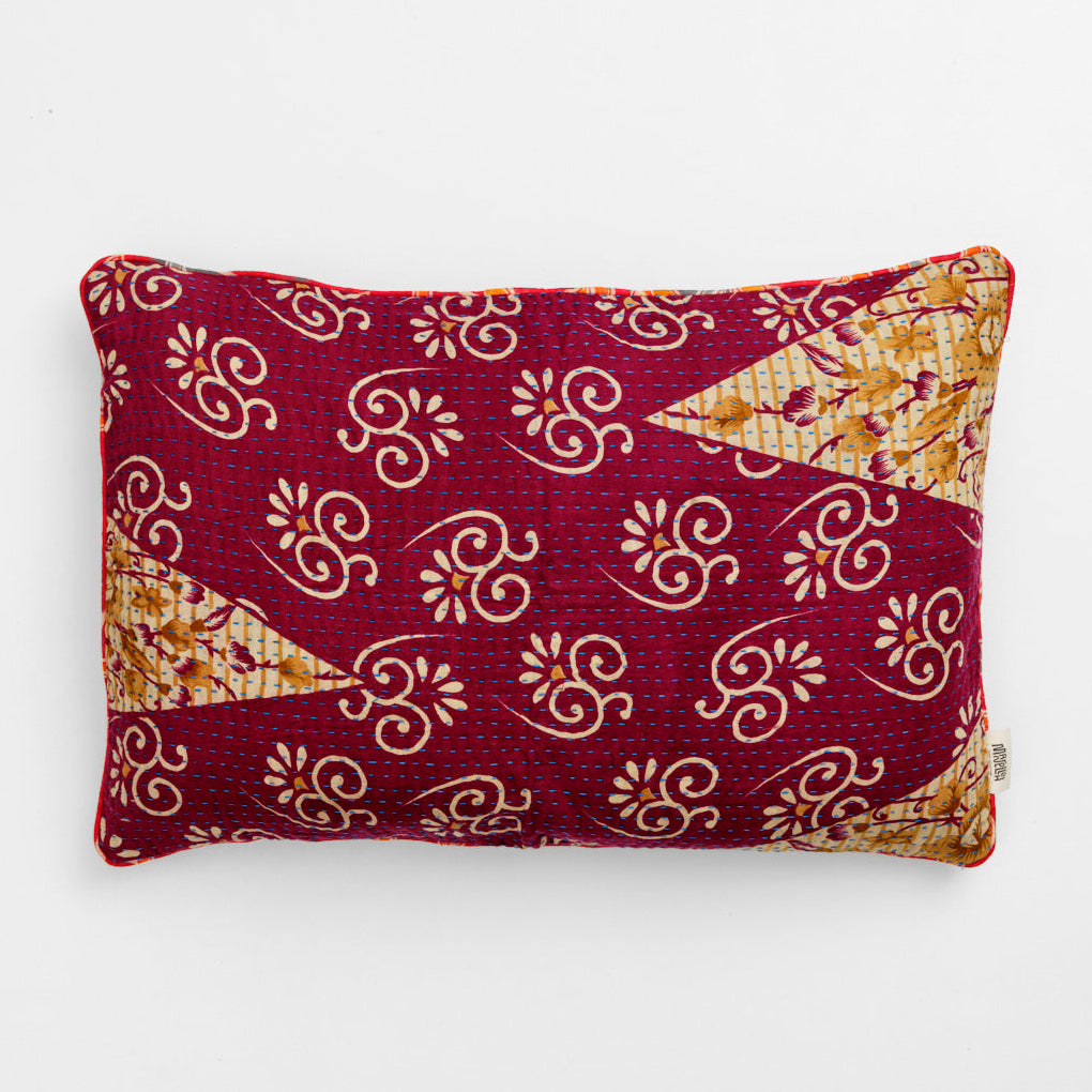 Unika kantha sari bomuldspude 40 x 60