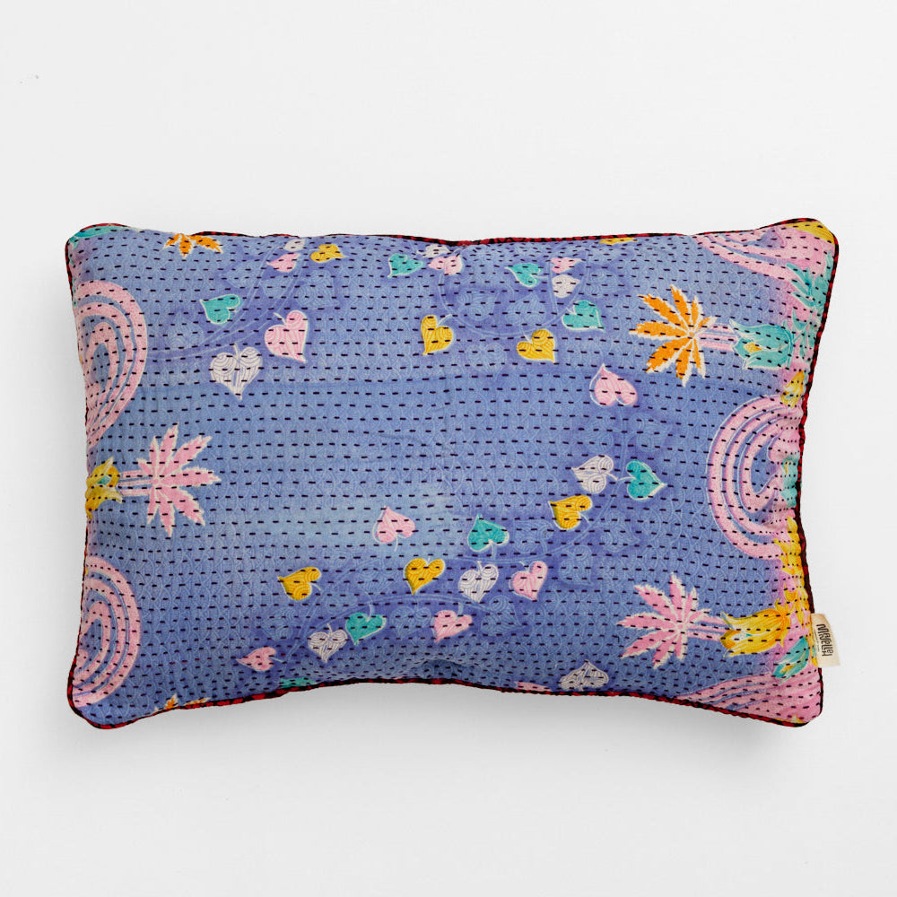 Unika kantha sari bomuldspude 40 x 60