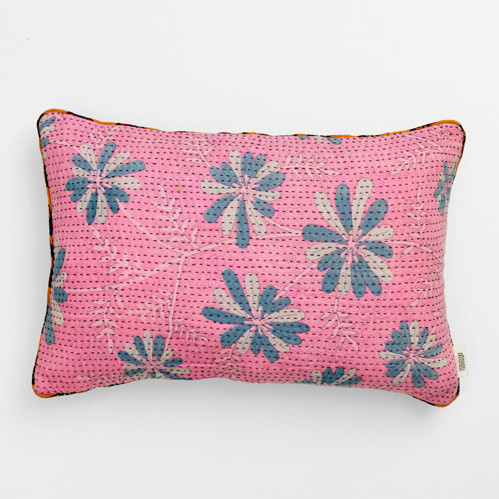 Unika kantha sari bomuldspude 40 x 60