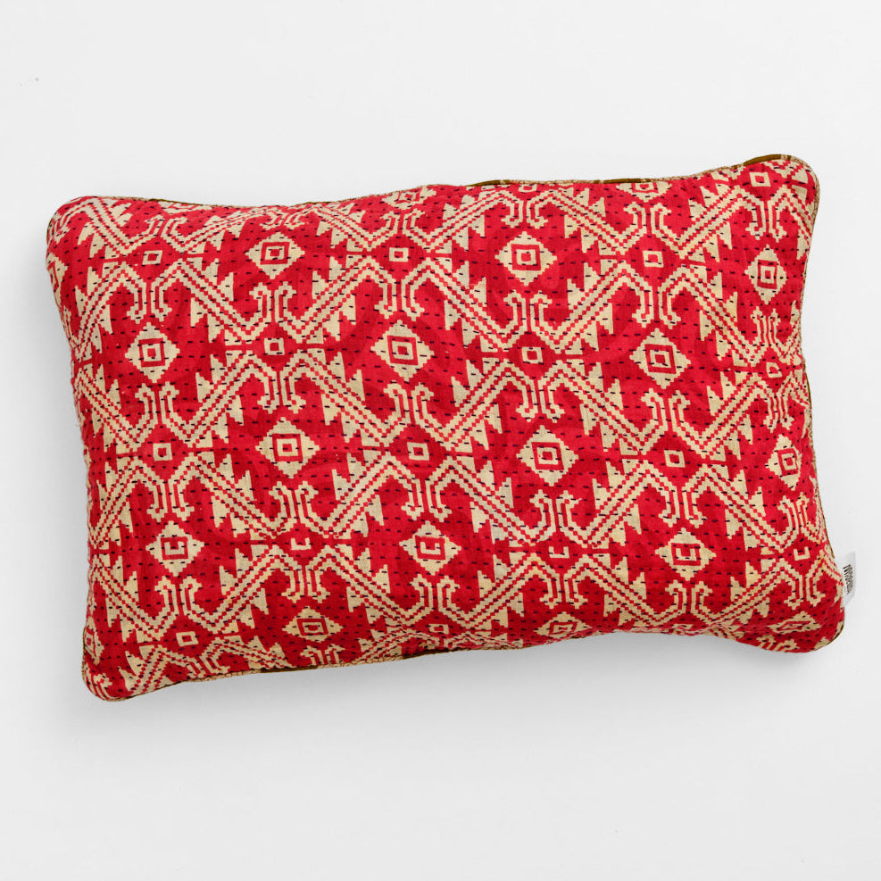 Unika kantha sari bomuldspude 40 x 60