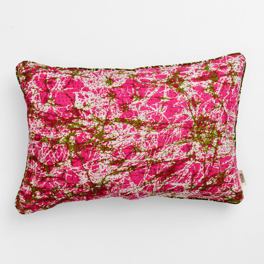 Unika kantha sari bomuldspude 40 x 60