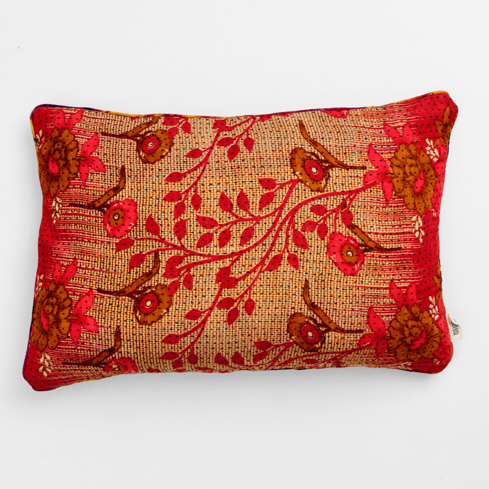 Unika kantha sari bomuldspude 40 x 60