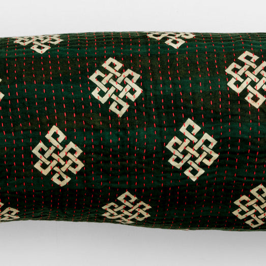 <tc>Unique kantha sari cotton pillow 60 x 60</tc>