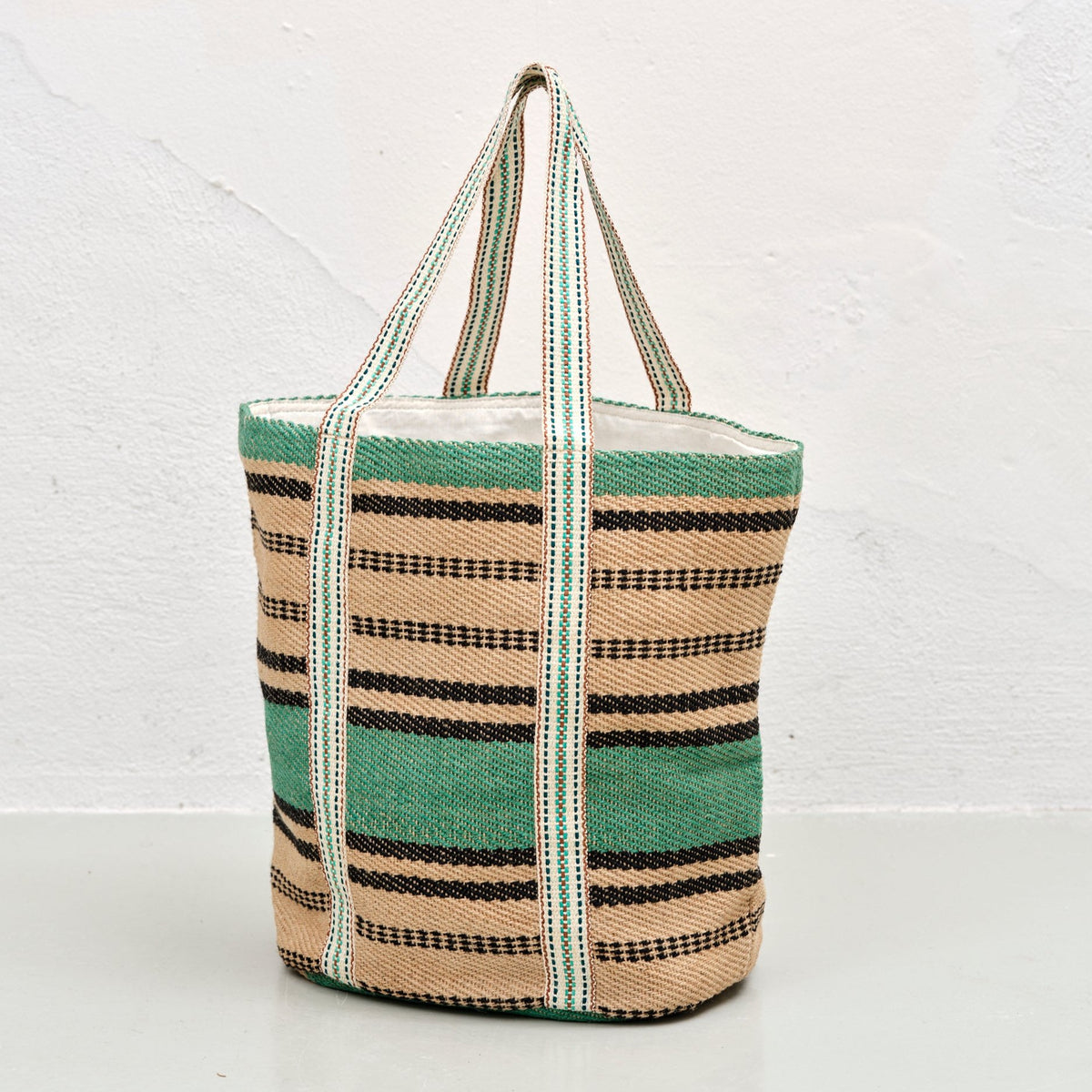 Weekendtaske (Turkis jute)