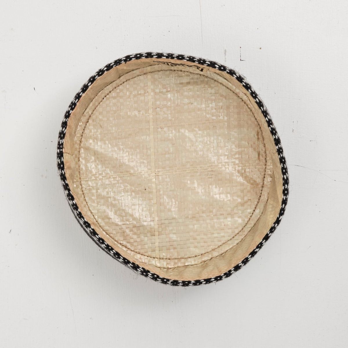 Brødkurv (rund jute/sort)