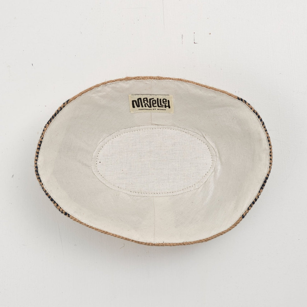 Brødkurv (jute/sort-hvid)