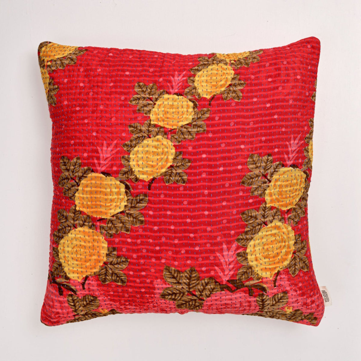 Unika kantha sari bomuldspude 60 x 60