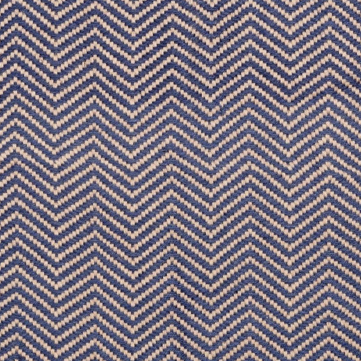 Løber 70 x 130 (zig-zag jute-blå)