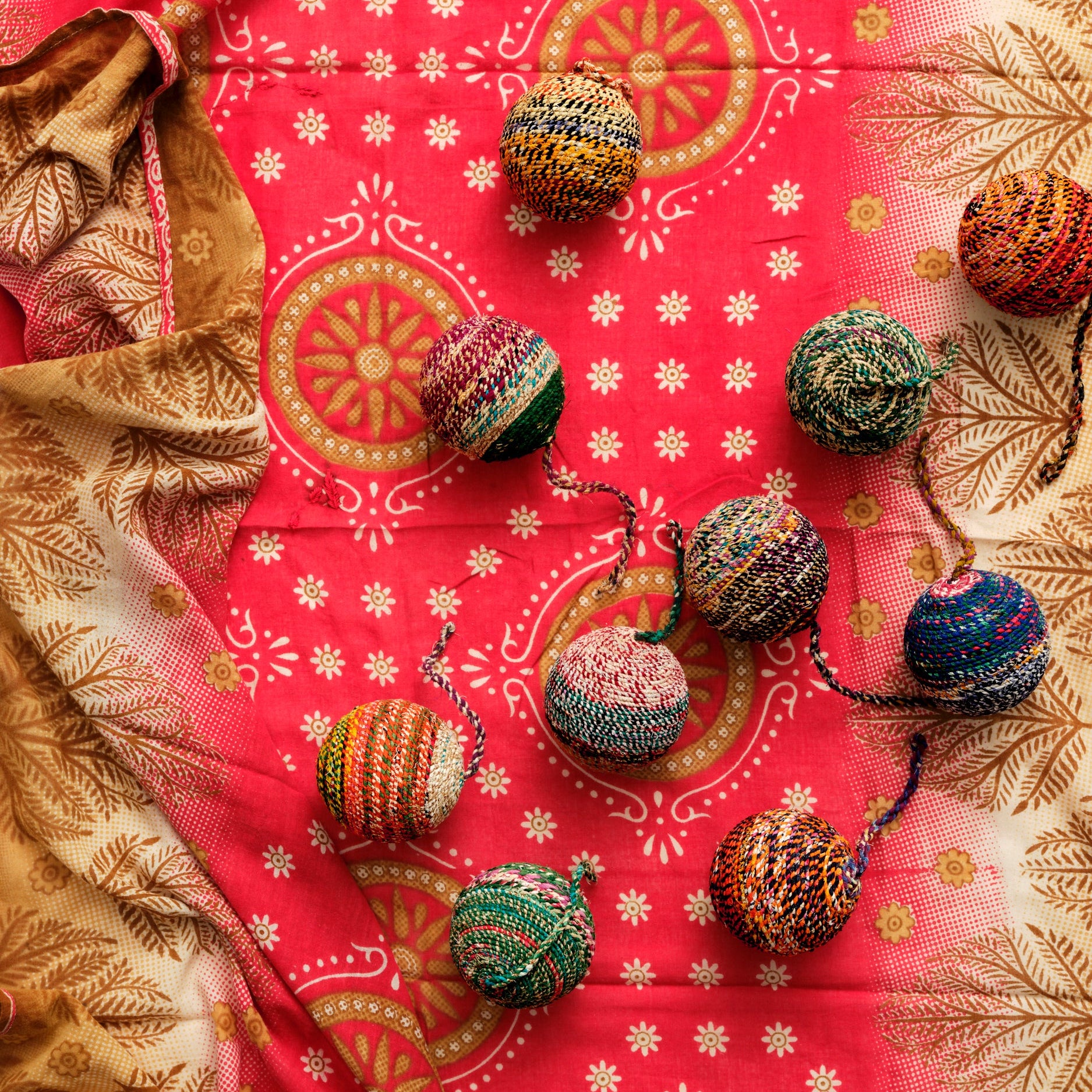 Julekugler 3 stk. (multifarvet)