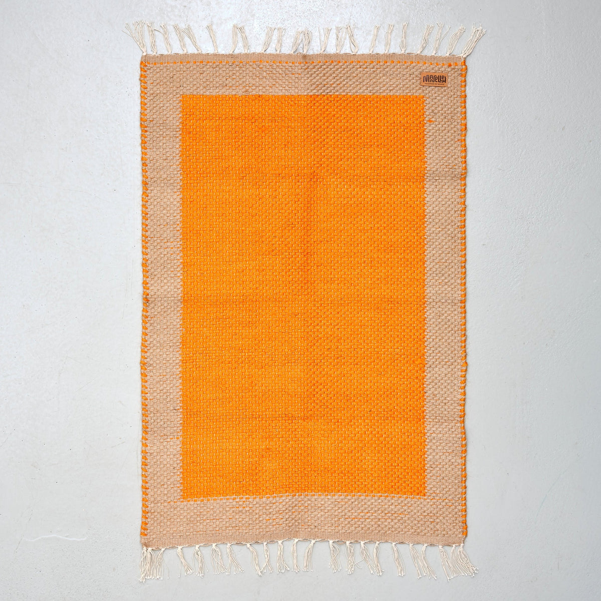 Dørmåtte 60 x 90 (vendbar jute/orange)